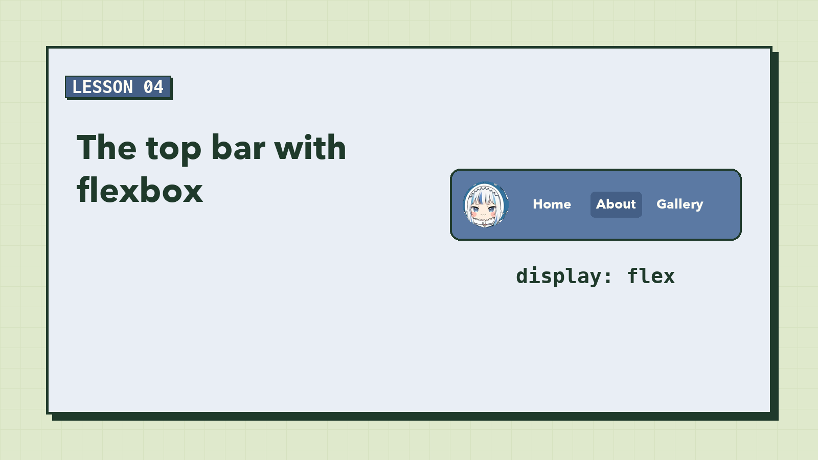 The Top Bar with Flexbox