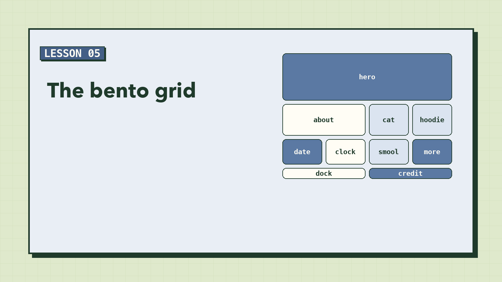 The Bento Grid